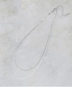 OPAQUE.CLIP / オペーク ドット クリップ ネックレス・ペンダント・チョーカー | 2連デザインチェーンショートネックレス