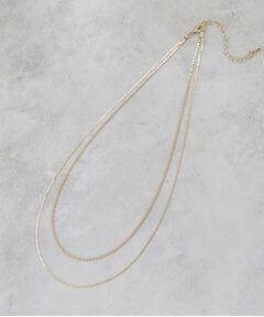 OPAQUE.CLIP / オペーク ドット クリップ ネックレス・ペンダント・チョーカー | 2連デザインチェーンショートネックレス