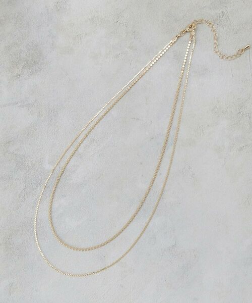 OPAQUE.CLIP / オペーク ドット クリップ ネックレス・ペンダント・チョーカー | 2連デザインチェーンショートネックレス | 詳細1