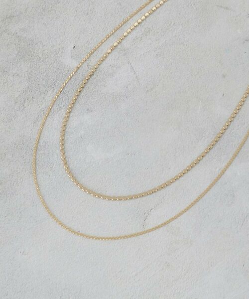 OPAQUE.CLIP / オペーク ドット クリップ ネックレス・ペンダント・チョーカー | 2連デザインチェーンショートネックレス | 詳細2