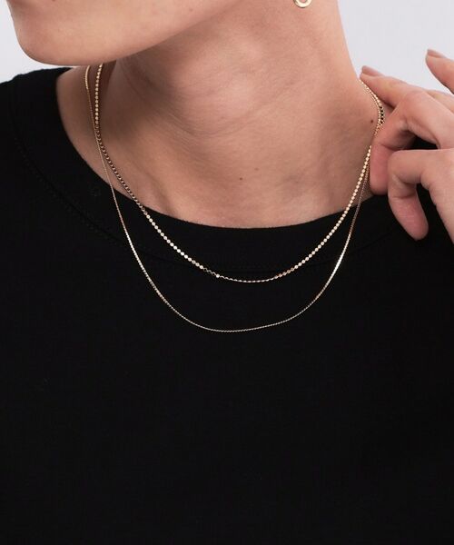 OPAQUE.CLIP / オペーク ドット クリップ ネックレス・ペンダント・チョーカー | 2連デザインチェーンショートネックレス | 詳細4