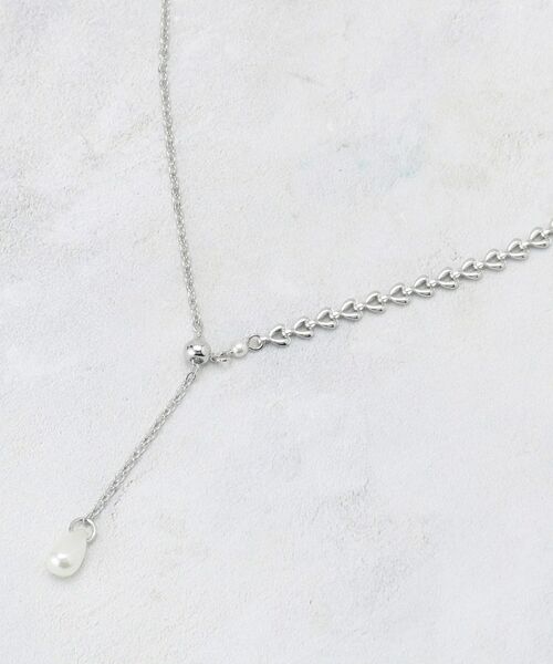 OPAQUE.CLIP / オペーク ドット クリップ ネックレス・ペンダント・チョーカー | デザインミニチェーンスライドネックレス（シルバー(006)）