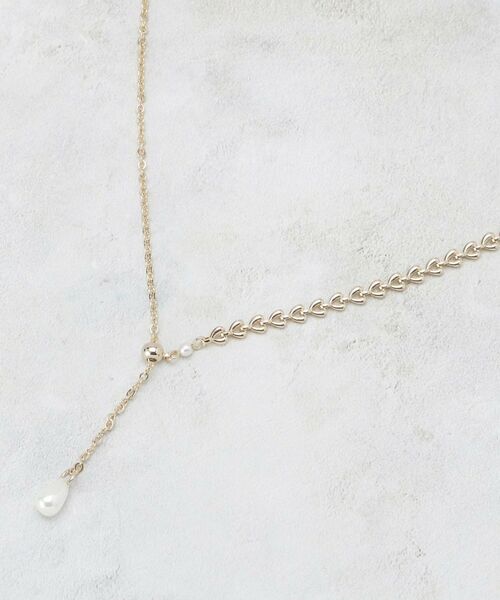 OPAQUE.CLIP / オペーク ドット クリップ ネックレス・ペンダント・チョーカー | デザインミニチェーンスライドネックレス（ゴールド(007)）