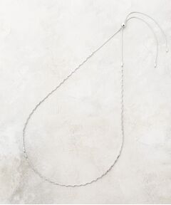 OPAQUE.CLIP / オペーク ドット クリップ ネックレス・ペンダント・チョーカー | 【長さ調整可】ウェーブデザインスライドネックレス