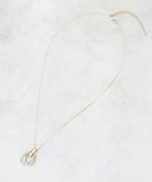 OPAQUE.CLIP / オペーク ドット クリップ ネックレス・ペンダント・チョーカー | メタルオーバルクロスデザインネックレス | 詳細2