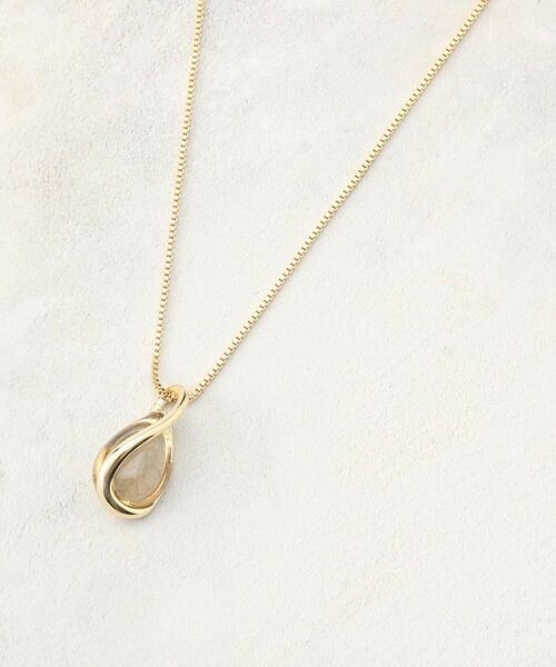 OPAQUE.CLIP / オペーク ドット クリップ ネックレス・ペンダント・チョーカー | 2WAYクリアカラードロップスライドネックレス（ゴールド(007)）
