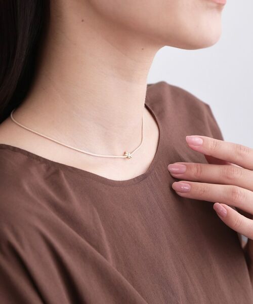 OPAQUE.CLIP / オペーク ドット クリップ ネックレス・ペンダント・チョーカー | 【長さ調整可】ミニフラワーコードネックレス | 詳細4