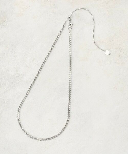 OPAQUE.CLIP / オペーク ドット クリップ ネックレス・ペンダント・チョーカー | 【長さ調整可】デザインミニチェーンネックレス（シルバー(006)）