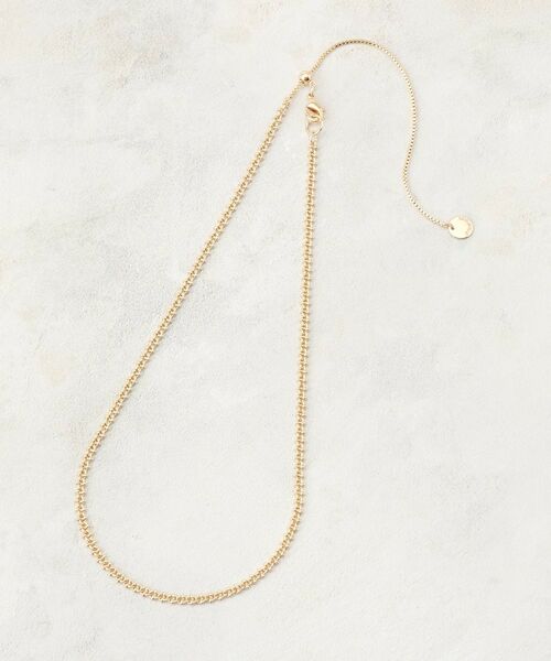 OPAQUE.CLIP / オペーク ドット クリップ ネックレス・ペンダント・チョーカー | 【長さ調整可】デザインミニチェーンネックレス（ゴールド(007)）