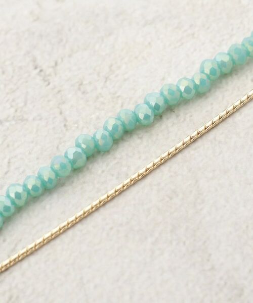 OPAQUE.CLIP / オペーク ドット クリップ ネックレス・ペンダント・チョーカー | カラービーズ×メタル2連ネックレス | 詳細2