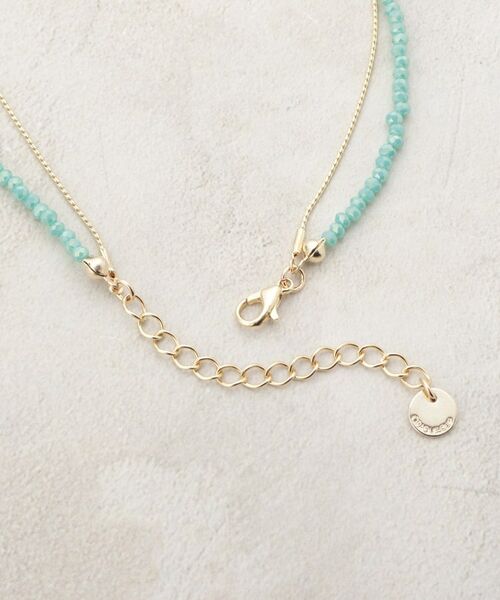 OPAQUE.CLIP / オペーク ドット クリップ ネックレス・ペンダント・チョーカー | カラービーズ×メタル2連ネックレス | 詳細3