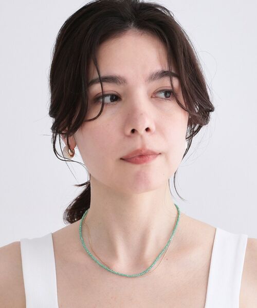 OPAQUE.CLIP / オペーク ドット クリップ ネックレス・ペンダント・チョーカー | カラービーズ×メタル2連ネックレス | 詳細5