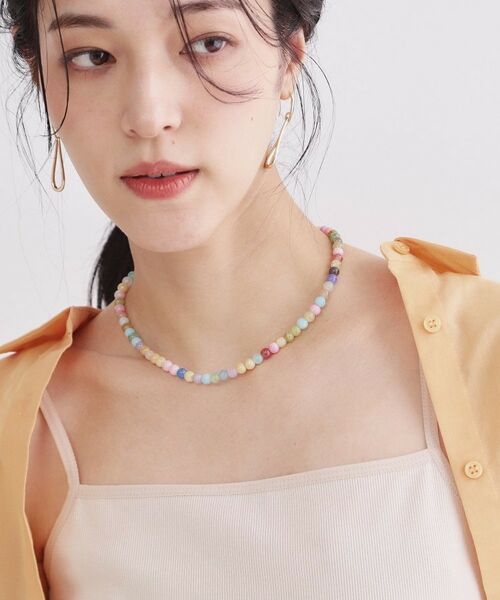 OPAQUE.CLIP / オペーク ドット クリップ ネックレス・ペンダント・チョーカー | マルチカラー天然石風ネックレス | 詳細5
