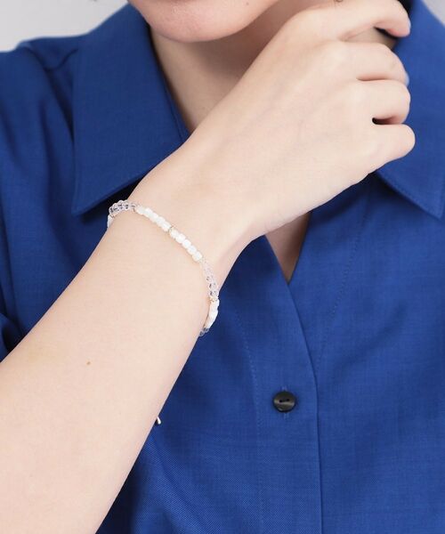 OPAQUE.CLIP / オペーク ドット クリップ ブレスレット・バングル | シェル調ビーズ×メタルブレスレット | 詳細4