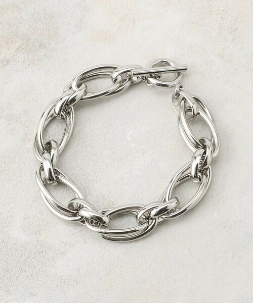 OPAQUE.CLIP / オペーク ドット クリップ ブレスレット・バングル | オーバルチェーンブレスレット（シルバー(006)）