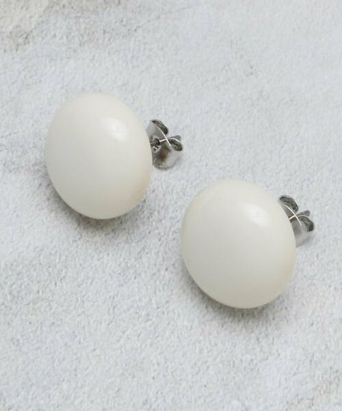 OPAQUE.CLIP / オペーク ドット クリップ ピアス・イヤリング | カラーラウンドピアス（アイボリー(004)）