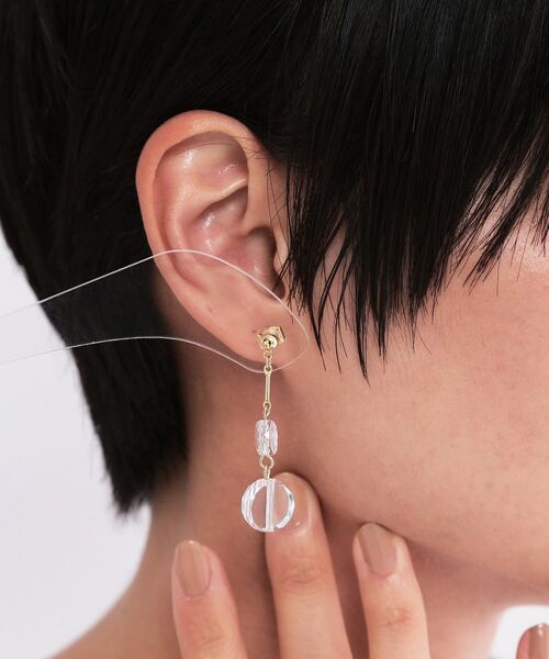 OPAQUE.CLIP / オペーク ドット クリップ ピアス・イヤリング | クリアスイングデザインピアス | 詳細4