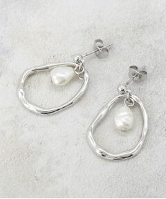 OPAQUE.CLIP / オペーク ドット クリップ ピアス・イヤリング | メタル×フェイクパールスイングデザインピアス