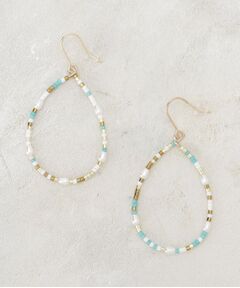 OPAQUE.CLIP / オペーク ドット クリップ ピアス・イヤリング | ドロップデザインマルチカラービーズピアス