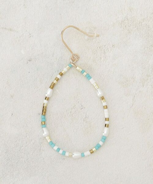 OPAQUE.CLIP / オペーク ドット クリップ ピアス・イヤリング | ドロップデザインマルチカラービーズピアス | 詳細2