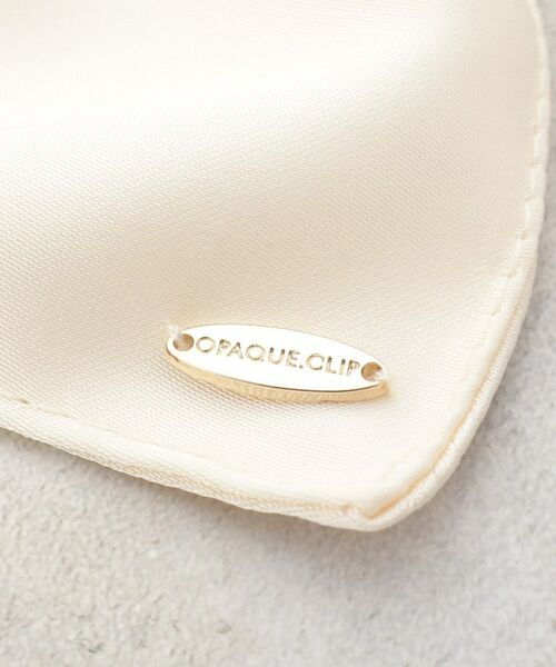 OPAQUE.CLIP / オペーク ドット クリップ ヘアアクセサリー | スクエアデザインサテンシュシュ | 詳細3