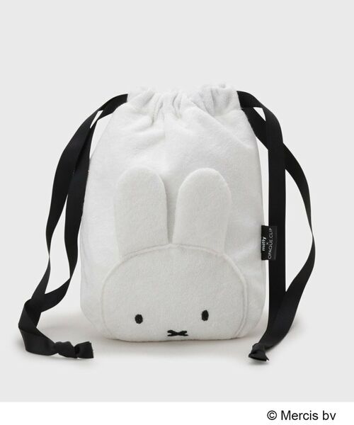 OPAQUE.CLIP / オペーク ドット クリップ ポーチ | ◆【miffy】パイル巾着ポーチ（オフホワイト(803)）