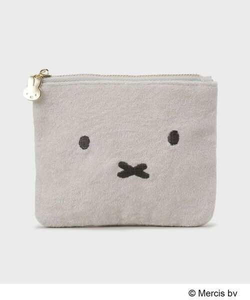 OPAQUE.CLIP / オペーク ドット クリップ ポーチ | ◆【miffy】パイルティッシュポーチ（グレージュ(050)）