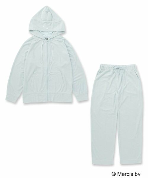 OPAQUE.CLIP / オペーク ドット クリップ ルームウェア | ◆【miffy】パイルルームセットアップ（サックスブルー(890)）