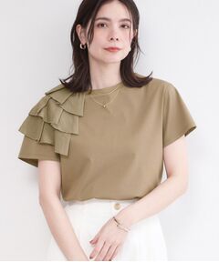 OPAQUE.CLIP / オペーク ドット クリップ カットソー | 【UVケア】アシメフリルドッキングカットソー《洗濯機OK》