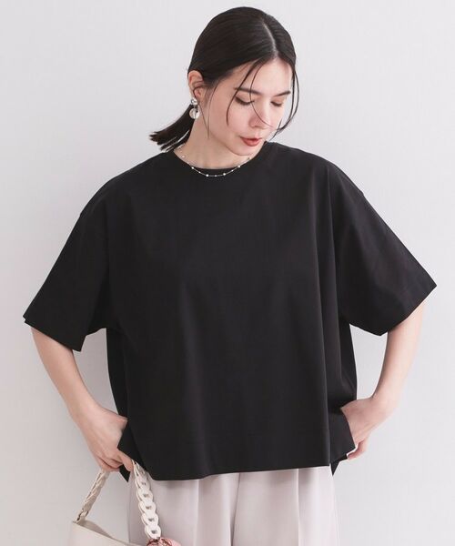 OPAQUE.CLIP / オペーク ドット クリップ Tシャツ | リラクシーカットソー【洗濯機OK】（ブラック(019)）