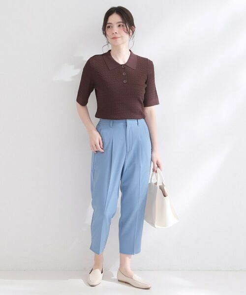 OPAQUE.CLIP / オペーク ドット クリップ ショート・ハーフ・半端丈パンツ | 【接触冷感】ストレッチクロップドパンツ《洗濯機OK》 | 詳細6