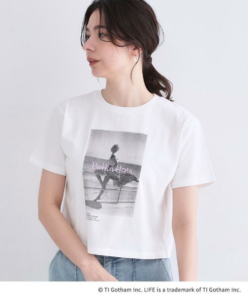 OPAQUE.CLIP / オペーク ドット クリップ Tシャツ | 【LIFE PICTURE COLLECTION】アソートフォトTシャツ（ホワイト(001)）