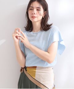 OPAQUE.CLIP / オペーク ドット クリップ ニット・セーター | ドライタッチラメ デザインスリーブニット【洗える】