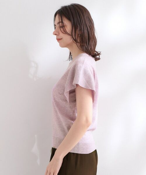 OPAQUE.CLIP / オペーク ドット クリップ ニット・セーター | ドライタッチラメ デザインスリーブニット【洗える】 | 詳細26