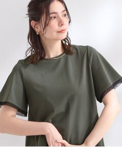 OPAQUE.CLIP / オペーク ドット クリップ カットソー | 【UVケア／接触冷感】スーパーアイス 袖チュールドッキングペプラムカットソー【洗濯機OK】