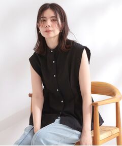 OPAQUE.CLIP / オペーク ドット クリップ シャツ・ブラウス | 【通気性／UVケア／吸水速乾／防シワ／洗濯機OK】マイクロサッカーペプラムブラウス