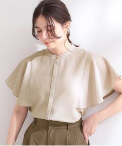 OPAQUE.CLIP / オペーク ドット クリップ シャツ・ブラウス | 【接触冷感／吸水速乾／イージーアイロン／洗濯機OK】フレアスリーブブラウス