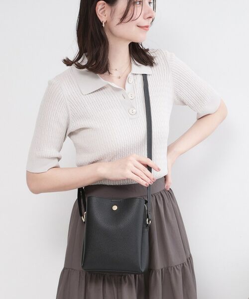 OPAQUE.CLIP / オペーク ドット クリップ ショルダーバッグ | 新色追加!シュリンク合皮3層ミニショルダーバッグ【軽量/長さ調整可能】 | 詳細5