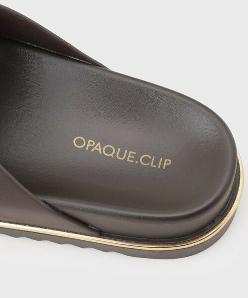 OPAQUE.CLIP / オペーク ドット クリップ サンダル | ゴールドバックル クロスベルト厚底サンダル | 詳細7