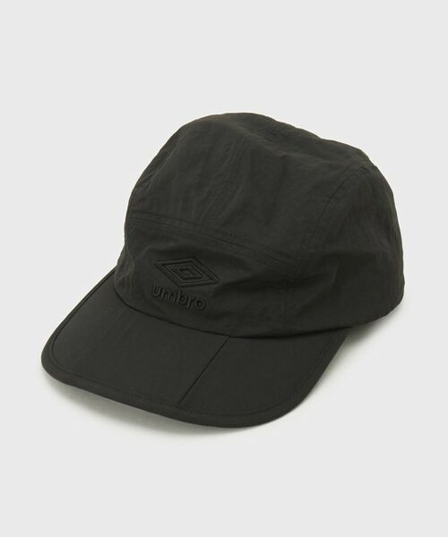 OPAQUE.CLIP / オペーク ドット クリップ キャップ | ◆【umbro／アンブロ】ポケッタブルロゴ刺しゅう入りキャップ（ブラック(019)）