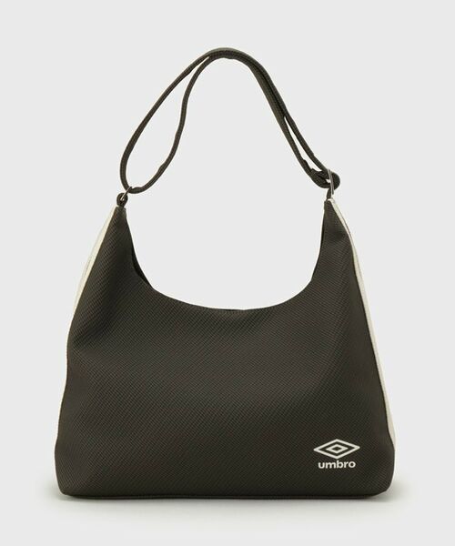 OPAQUE.CLIP / オペーク ドット クリップ ショルダーバッグ | ◆【umbro／アンブロ】サイドラインデザインワンショルダーバッグ（チャコールグレー(514)）