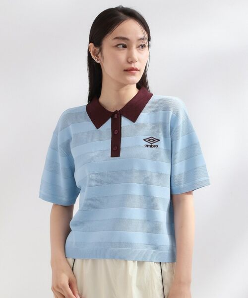 OPAQUE.CLIP / オペーク ドット クリップ ニット・セーター | ◆【umbro／アンブロ】メッシュボーダー配色ポロニット | 詳細17