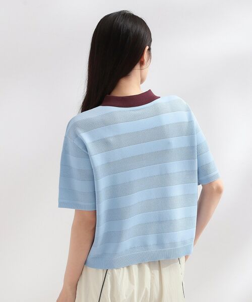 OPAQUE.CLIP / オペーク ドット クリップ ニット・セーター | ◆【umbro／アンブロ】メッシュボーダー配色ポロニット | 詳細19