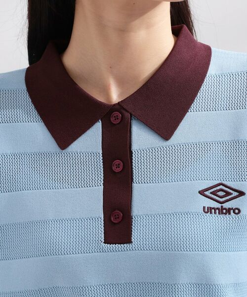 OPAQUE.CLIP / オペーク ドット クリップ ニット・セーター | ◆【umbro／アンブロ】メッシュボーダー配色ポロニット | 詳細20