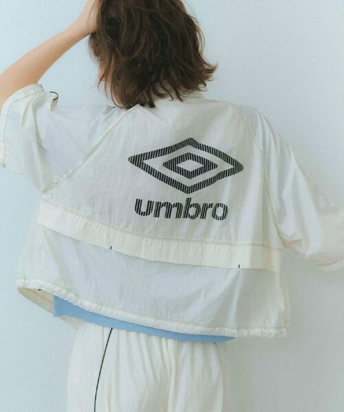 OPAQUE.CLIP / オペーク ドット クリップ レザーブルゾン・ジャケット | ◆【umbro／アンブロ】シアーナイロン5分袖ZIPアップブルゾン | 詳細1