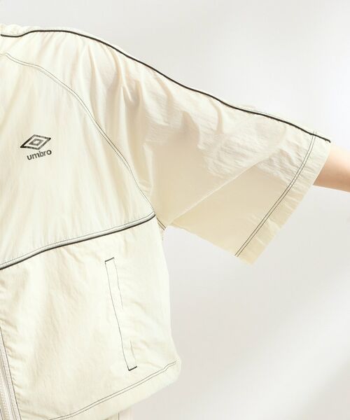 OPAQUE.CLIP / オペーク ドット クリップ レザーブルゾン・ジャケット | ◆【umbro／アンブロ】シアーナイロン5分袖ZIPアップブルゾン | 詳細23