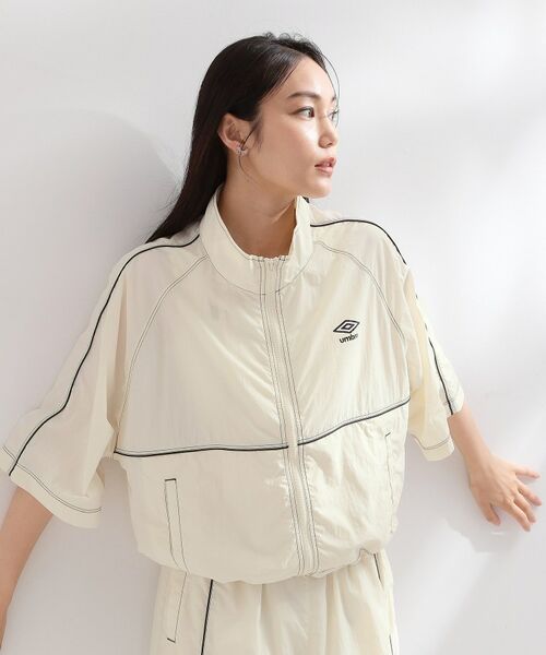 OPAQUE.CLIP / オペーク ドット クリップ レザーブルゾン・ジャケット | ◆【umbro／アンブロ】シアーナイロン5分袖ZIPアップブルゾン | 詳細5