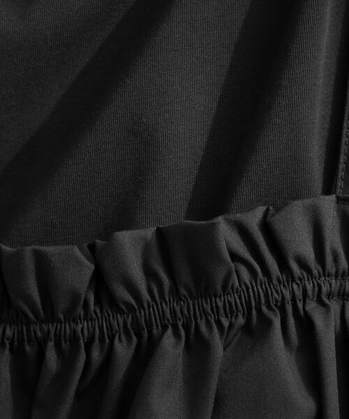 OPAQUE.CLIP / オペーク ドット クリップ ロング・マキシ丈ワンピース | 《ツインセット》カットソーワンピース×シャーリングビスチェ【洗濯機OK】 | 詳細14