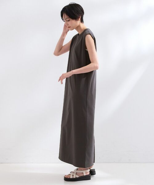 OPAQUE.CLIP / オペーク ドット クリップ ロング・マキシ丈ワンピース | 《ツインセット》カットソーワンピース×シャーリングビスチェ【洗濯機OK】 | 詳細21