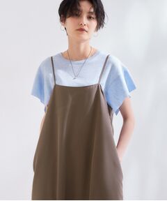 OPAQUE.CLIP / オペーク ドット クリップ ワンピース | 【接触冷感】前後2WAYフィブリルサテンキャミワンピース《洗濯機OK》